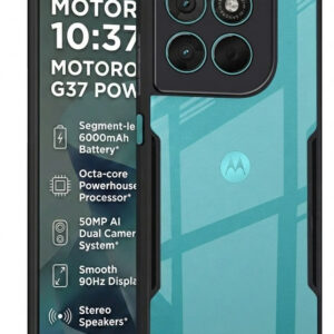 Motorola G37 Power, G37 Power Black Silicon Case - Image 1