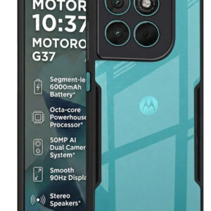 Motorola G37 Black Silicon Case - Image 1
