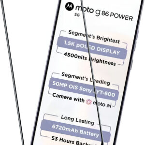 MOTOROLA G86 POWER Edge To Edge Tempered Glass - Image 1