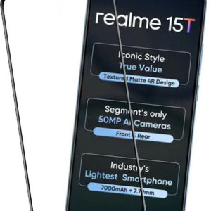 REALME 15T 5G Edge To Edge Tempered Glass - Image 1
