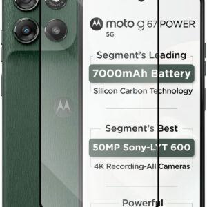 MOTOROLA G67 POWER Edge To Edge Tempered Glass - Image 1