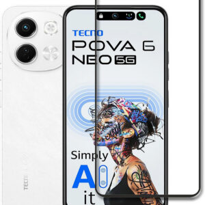 TECNO POVA 6 NEO Edge To Edge Tempered Glass - Image 1