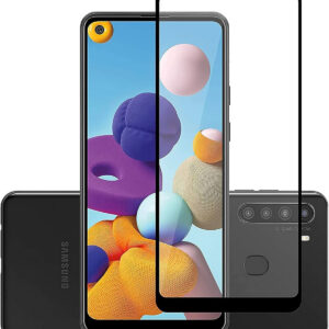 SAMSUNG GALAXY A21 Edge To Edge Tempered Glass - Image 1