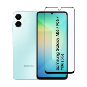 SAMSUNG GALAXY A06, SAMSUNG GALAXY F06, SAMSUNG GALAXY M06 Edge To Edge Tempered Glass - Image 1
