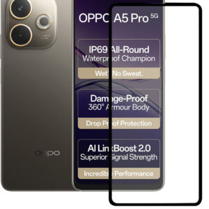 OPPO A5 PRO 5G Edge To Edge Tempered Glass - Image 1