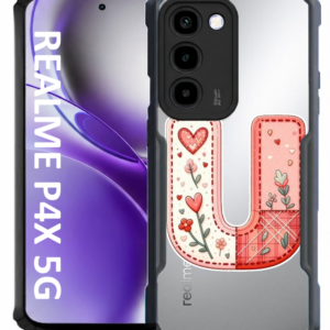 Alphabet Letter U Flowers — Realme P4x 5G - Image 1
