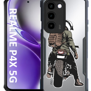 Guy On Motobike With Brown Bag — Realme P4x 5G - Image 1